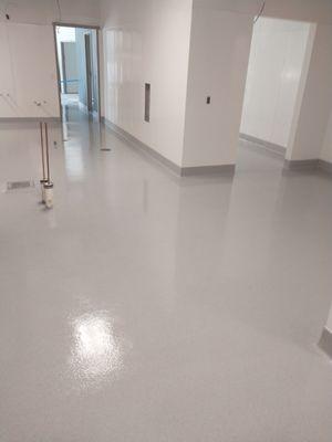 Epoxy flake floors