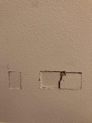 Minimal, clean drywall cuts. Made it so easy to repair the drywall.