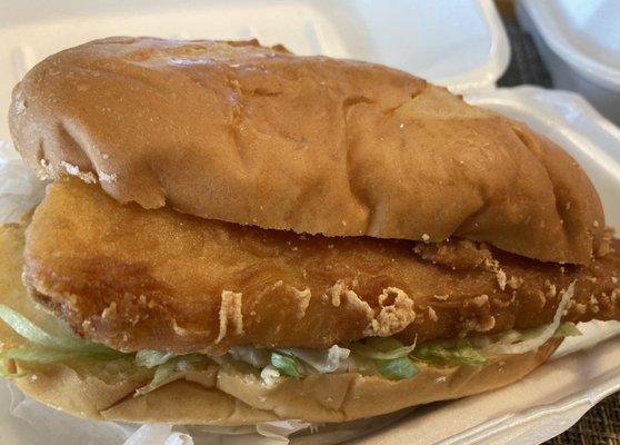 Beer Battered Fried Fish Sandwich