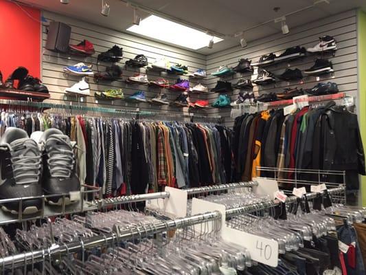 Surprised to find so many great men's shoe options, including Jordan's and Cole Haans. This is just one part of a big section.