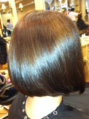 Beautiful Sable Brown for Fall!  Color & Cut don't by Debi