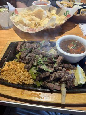 Steak fajitas