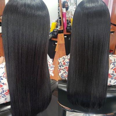 Anti-frizz Silk Blow Out (soft, more body, healthier, 4 wks. frizz-free)