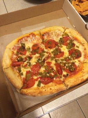 Pepperoni and Green Chile