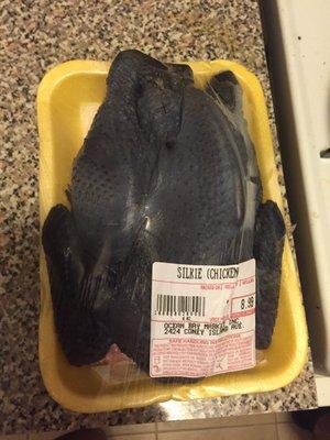 Black chicken from Ocean Bay. Very rare bird and very good for your health.