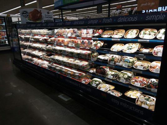 Huge prepared meal selection