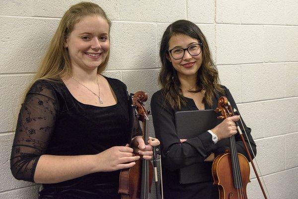 Symphony students waiting to perform