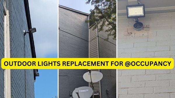 Apartments outdoor lighting  for Occupancy report