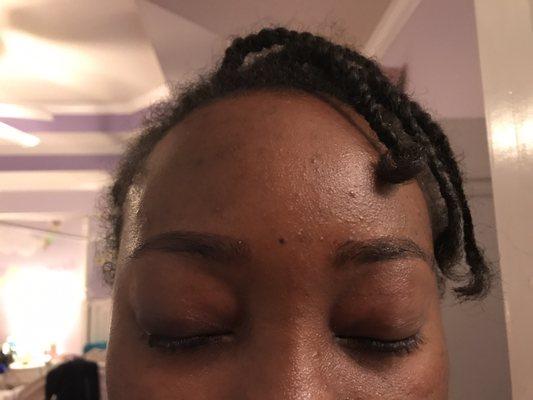 Brows and tinting done by Smile..!