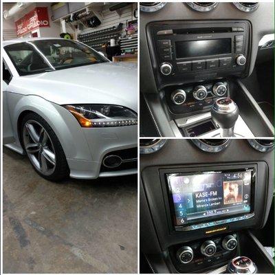 This late model Audi TT got a major stereo upgrade with the Pioneer touch screen