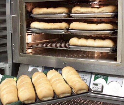 Fresh baked bread multiple times daily