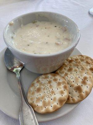 Cup of Today's Soup - New England Clam Chowder