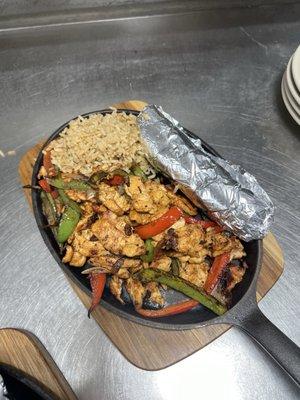 Chicken fajitas