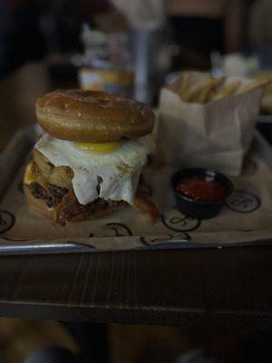 Brunch burger was a great mix of sweet and salty!