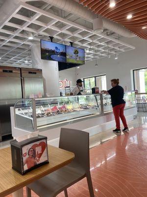 Inside the best ice cream shop.