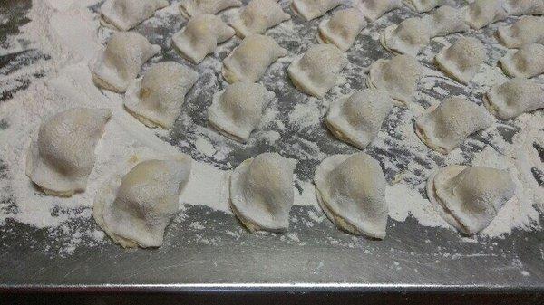 Homemade pierogis