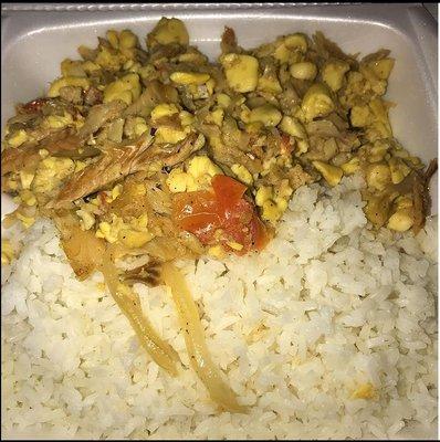 Ackee & Saltfish with White Rice