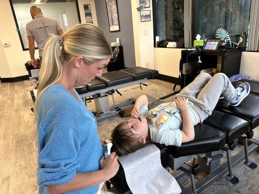 Dr. Anna Melendez with my daughter Hope. She helped her feel better after she was hit hard with hand, foot and mouth infection.