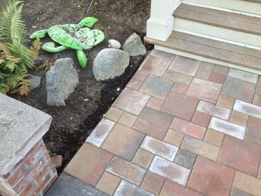 Close up Indian summer pavers