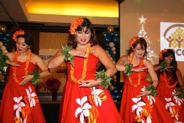 Christmas hula show