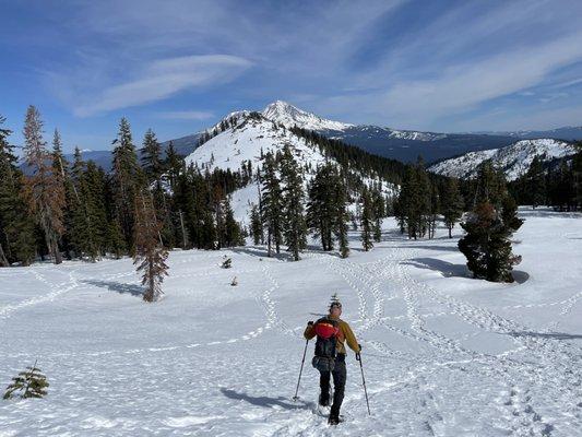 Trekking from Heart Lake back to Castle Lake