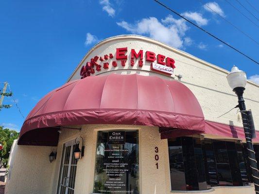 Oak and Ember Steakhouse in downtown Stuart