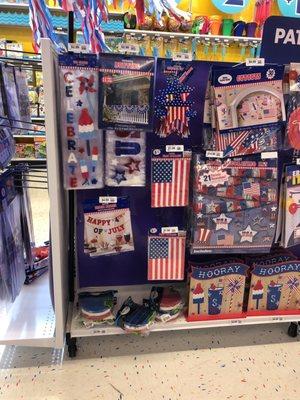 4th of July items at Party City at Northpoint Mall.