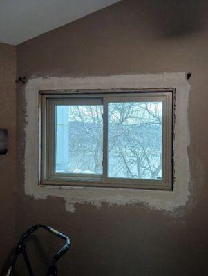 Windows received were too small 
 requiring drywall repairs.