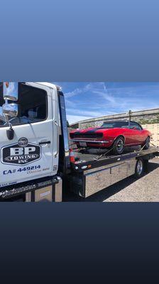 Classic car towing and transportation