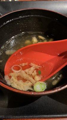 Soup- traditional Japanese soup.