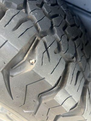 Metal in tire