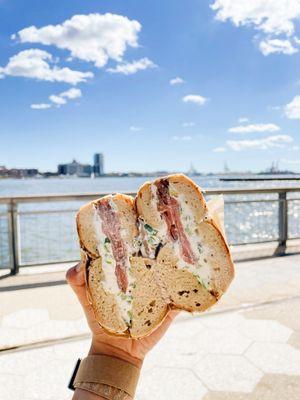 Everything Bagel, Scallion Cream Cheese, Gravlax