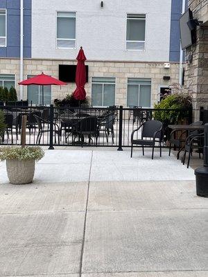 Outside seating