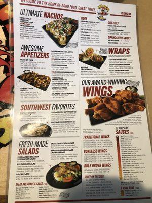 Menu Front