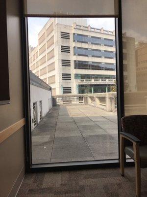 View from surgical waiting room.