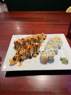 Tiger roll & California roll