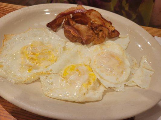 Fried Eggs and bacon