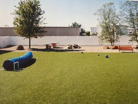 Outdoor playing area