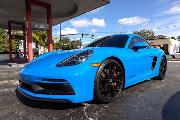 Porsche Cayman GTS 4.0 Ceramic Window Tinting Orlando