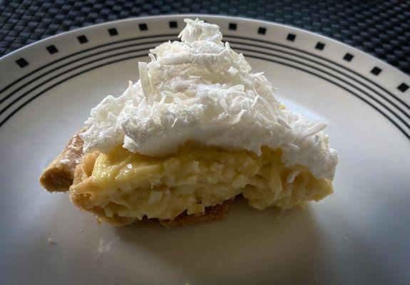 Coconut Cream Pie: Ya see that filling? Not too firm and not runny=Perfect (and not too sweet!)