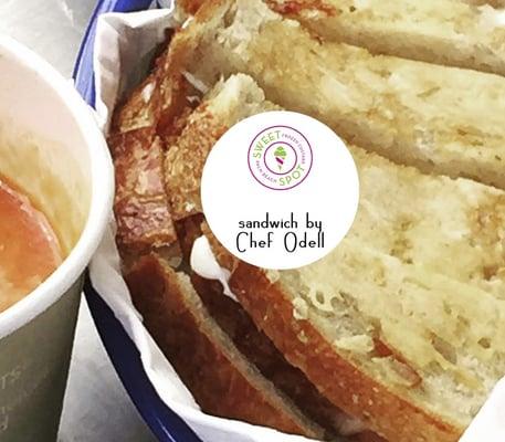 Truffle Grilled Cheese with Carrot Soup