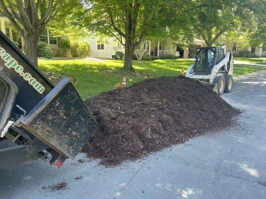 5 yards of Chocolate Mulch