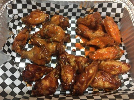 Barbecue, Honey Hot & Classic Buffalo Wings