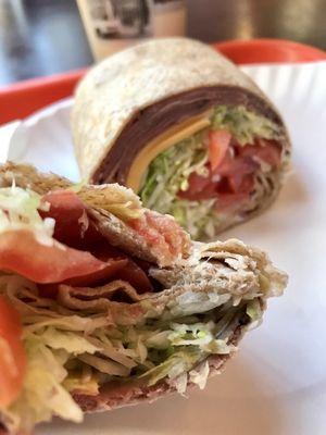 Straight up roast beef in a wrap.