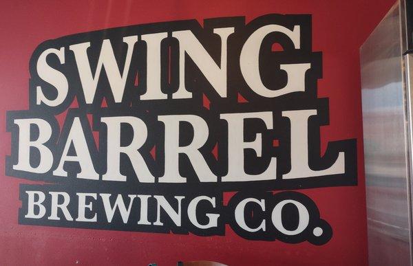 Swing Barrel logo on the wall