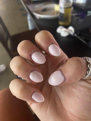 the worst gel tipped oval shaped nails