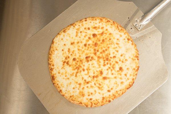 Our cheese Pizza!