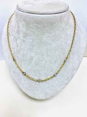 Diamonds by the yard on special 18 karat chain