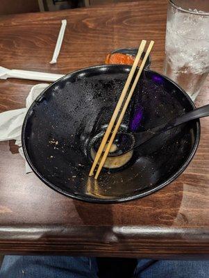 What was left after I devoured Kazu Ramen