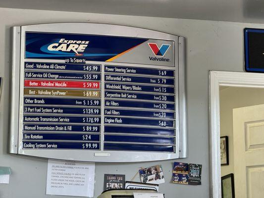 Valvoline Express Care